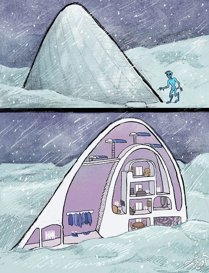 اگر در سیارات دیگر زندگی می کردیم خانه مان چه شکلی بود؟/ عکس